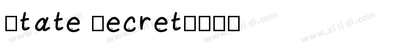 State Secret字体转换